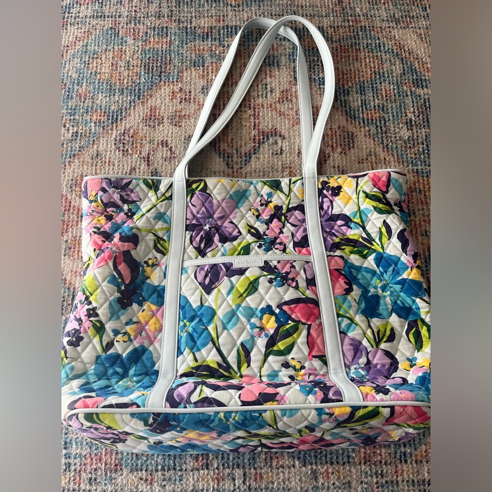 Vera Bradley Marian Floral Trimmed Tote Bag